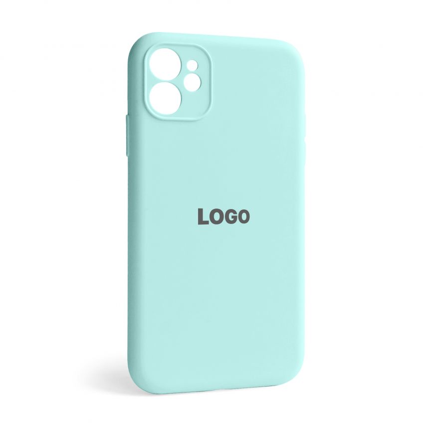 Чехол Full Silicone Case для Apple iPhone 12 new blue (67) закрытая камера