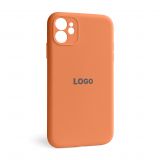 Чехол Full Silicone Case для Apple iPhone 12 new peach (66) закрытая камера
