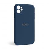 Чехол Full Silicone Case для Apple iPhone 12 deep navy (68) закрытая камера