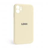 Чехол Full Silicone Case для Apple iPhone 12 antique white (10) закрытая камера