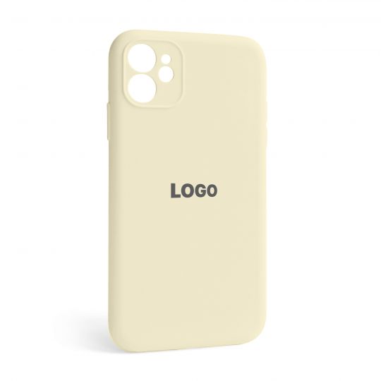 Чехол Full Silicone Case для Apple iPhone 12 antique white (10) закрытая камера