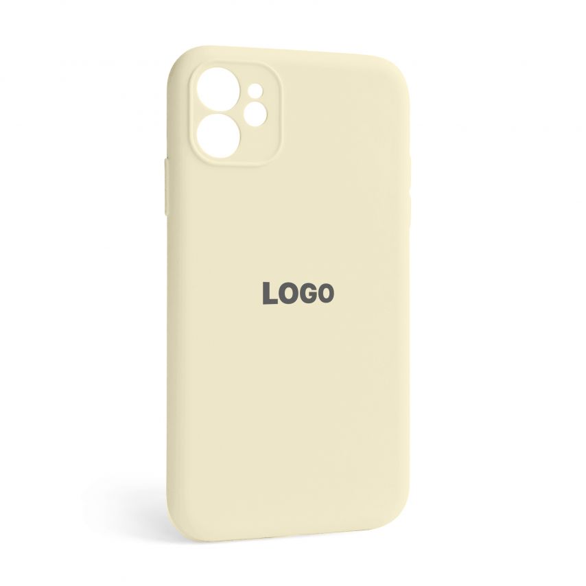 Чехол Full Silicone Case для Apple iPhone 12 antique white (10) закрытая камера