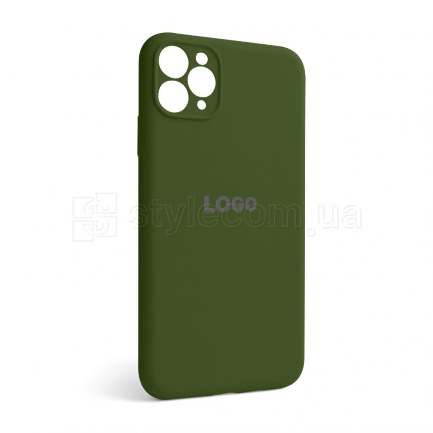 Чохол Full Silicone Case для Apple iPhone 11 Pro Max army green (45) закрита камера