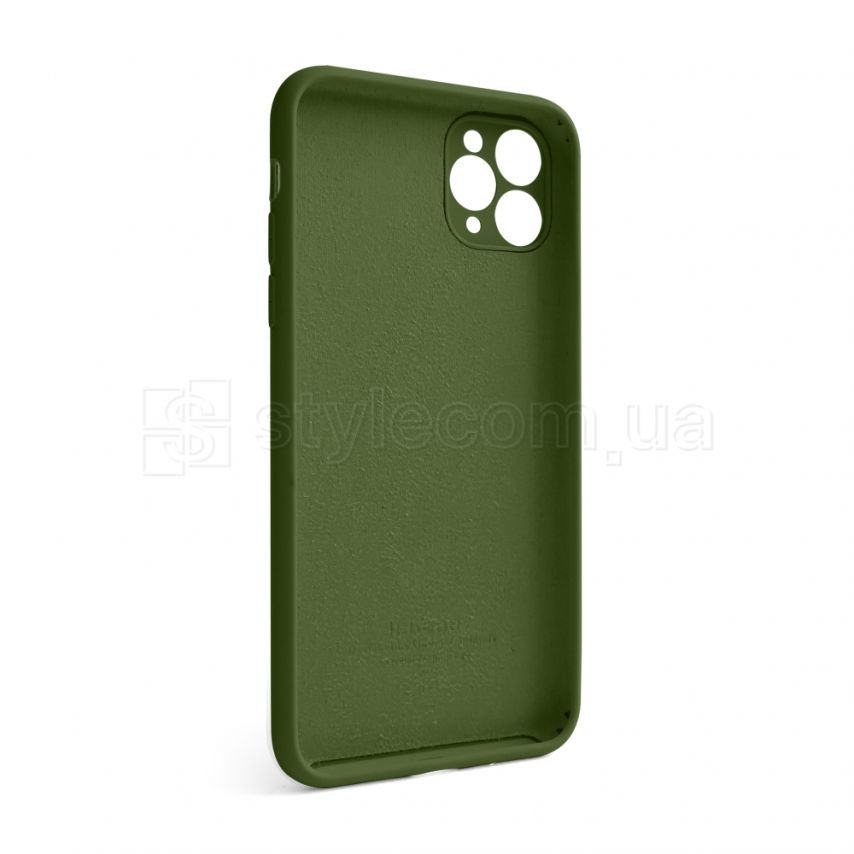 Чехол Full Silicone Case для Apple iPhone 11 Pro Max army green (45) закрытая камера
