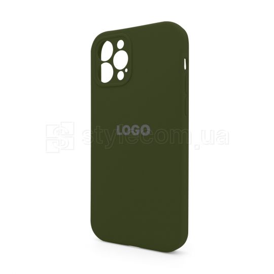 Чехол Full Silicone Case для Apple iPhone 12 Pro forest green (63) закрытая камера