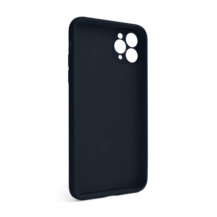 Чехол Full Silicone Case для Apple iPhone 11 Pro Max dark blue (08) закрытая камера