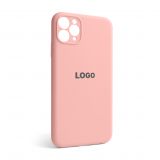 Чехол Full Silicone Case для Apple iPhone 11 Pro Max light pink (12) закрытая камера