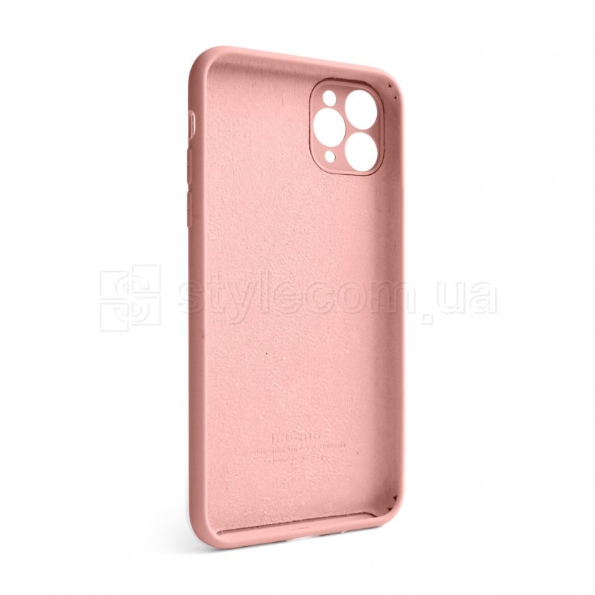 Чехол Full Silicone Case для Apple iPhone 11 Pro Max light pink (12) закрытая камера