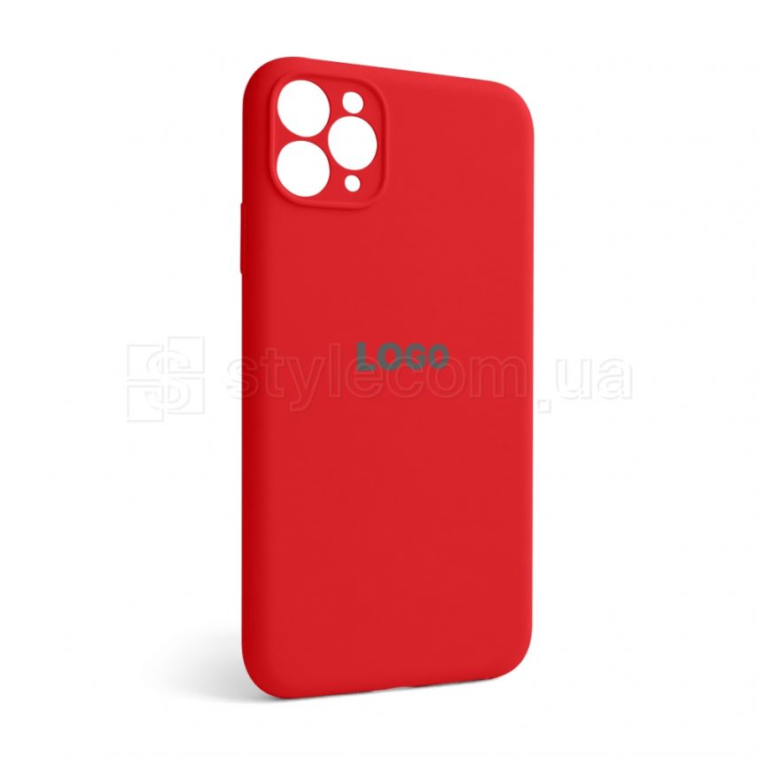 Чехол Full Silicone Case для Apple iPhone 11 Pro Max red (14) закрытая камера