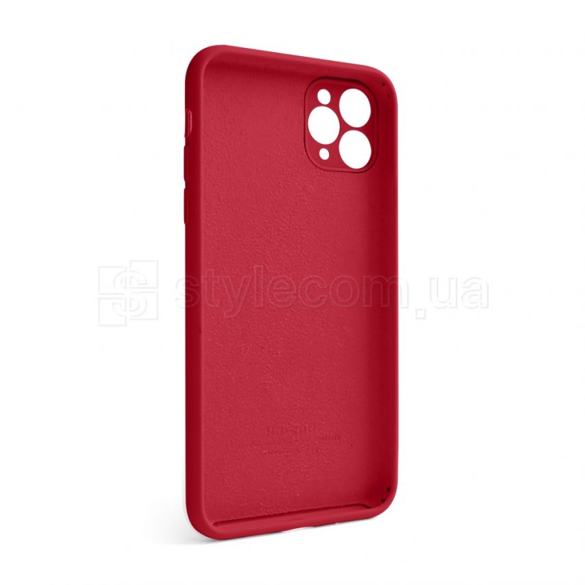 Чехол Full Silicone Case для Apple iPhone 11 Pro Max rose red (37) закрытая камера
