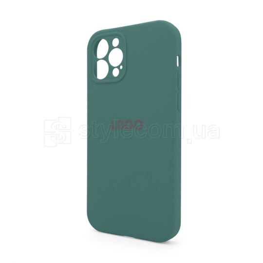 Чехол Full Silicone Case для Apple iPhone 12 Pro pine green (55) закрытая камера