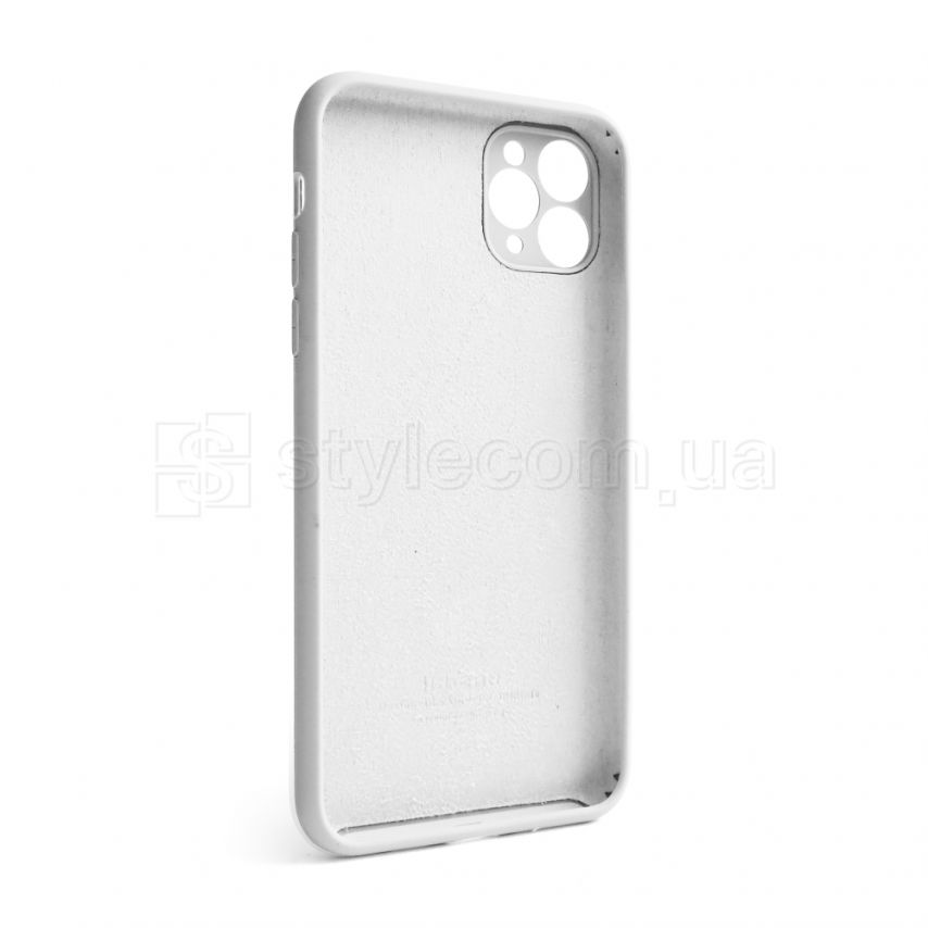 Чехол Full Silicone Case для Apple iPhone 11 Pro Max white (09) закрытая камера