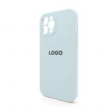 Чехол Full Silicone Case для Apple iPhone 12 Pro Max sky blue (58) закрытая камера