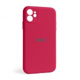 Чохол Full Silicone Case для Apple iPhone 12 pomegranate (59) закрита камера