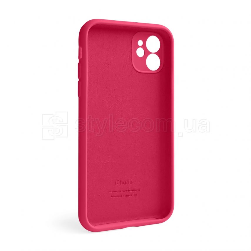 Чехол Full Silicone Case для Apple iPhone 12 pomegranate (59) закрытая камера