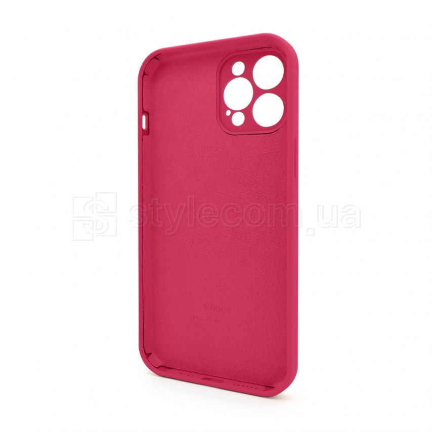 Чехол Full Silicone Case для Apple iPhone 12 Pro Max pomegranate (59) закрытая камера