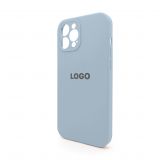 Чехол Full Silicone Case для Apple iPhone 12 Pro Max sierra blue (62) закрытая камера