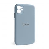 Чехол Full Silicone Case для Apple iPhone 12 sierra blue (62) закрытая камера