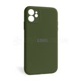Чохол Full Silicone Case для Apple iPhone 12 forest green (63) закрита камера