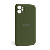 Чехол Full Silicone Case для Apple iPhone 12 forest green (63) закрытая камера