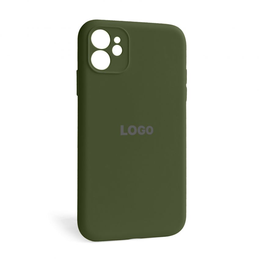 Чехол Full Silicone Case для Apple iPhone 12 forest green (63) закрытая камера