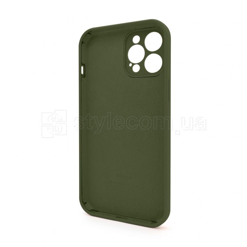 Чехол Full Silicone Case для Apple iPhone 12 Pro Max forest green (63) закрытая камера