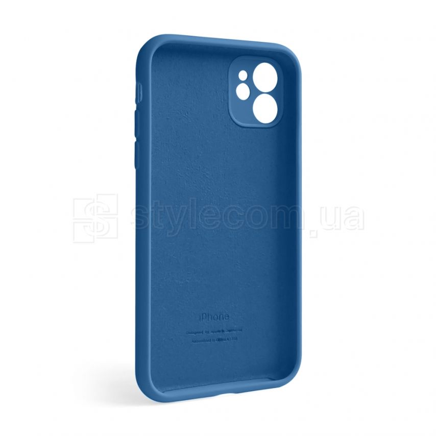 Чехол Full Silicone Case для Apple iPhone 12 blue horizon (65) закрытая камера