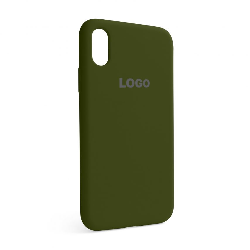 Чехол Full Silicone Case для Apple iPhone X, Xs forest green (63)