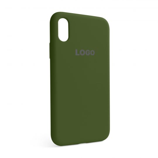Чехол Full Silicone Case для Apple iPhone X, Xs army green (45)