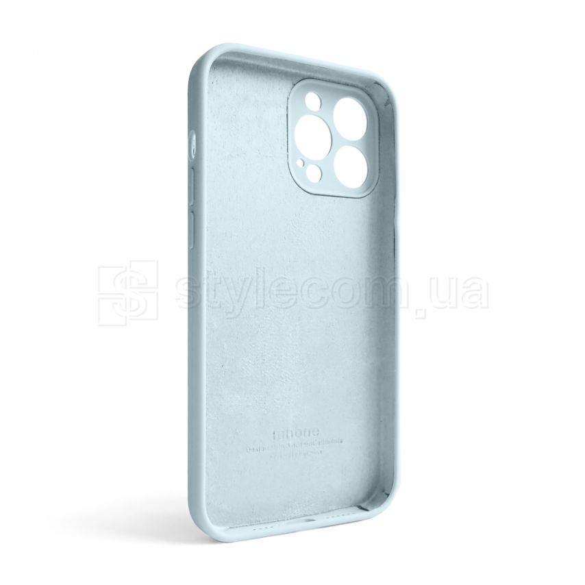 Чехол Full Silicone Case для Apple iPhone 13 Pro Max sky blue (58) закрытая камера