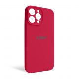 Чехол Full Silicone Case для Apple iPhone 13 Pro Max pomegranate (59) закрытая камера