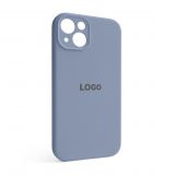 Чехол Full Silicone Case для Apple iPhone 13 lavender grey (28) закрытая камера