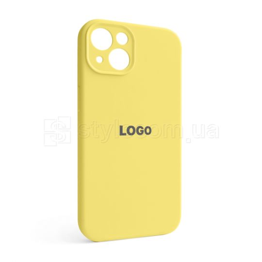 Чехол Full Silicone Case для Apple iPhone 13 yellow (04) закрытая камера