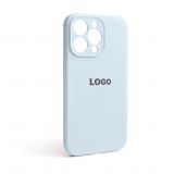 Чехол Full Silicone Case для Apple iPhone 13 Pro sky blue (58) закрытая камера