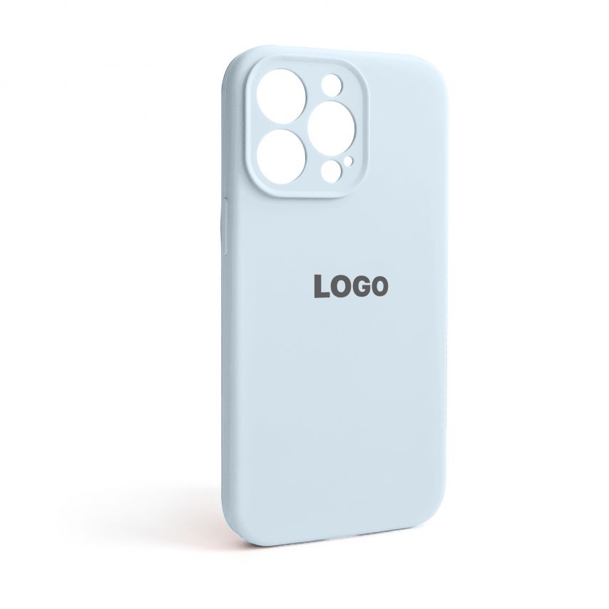 Чехол Full Silicone Case для Apple iPhone 13 Pro sky blue (58) закрытая камера