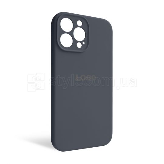 Чохол Full Silicone Case для Apple iPhone 13 Pro Max dark grey (15) закрита камера