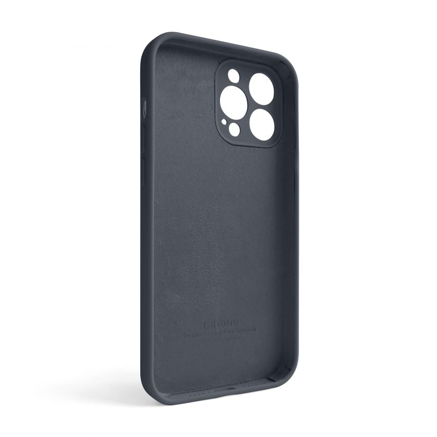 Чохол Full Silicone Case для Apple iPhone 13 Pro Max dark grey (15) закрита камера