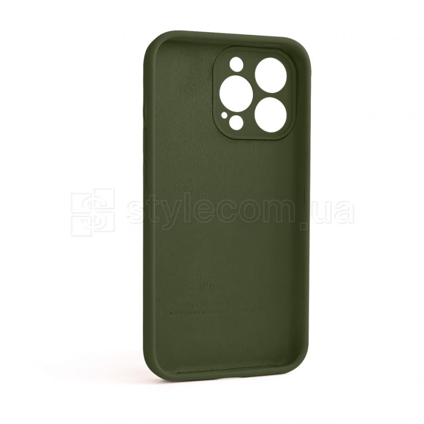 Чехол Full Silicone Case для Apple iPhone 13 Pro forest green (63) закрытая камера