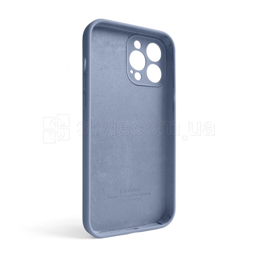 Чехол Full Silicone Case для Apple iPhone 13 Pro Max lavender grey (28) закрытая камера