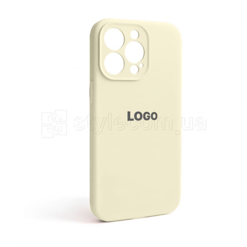 Чехол Full Silicone Case для Apple iPhone 13 Pro antique white (10) закрытая камера