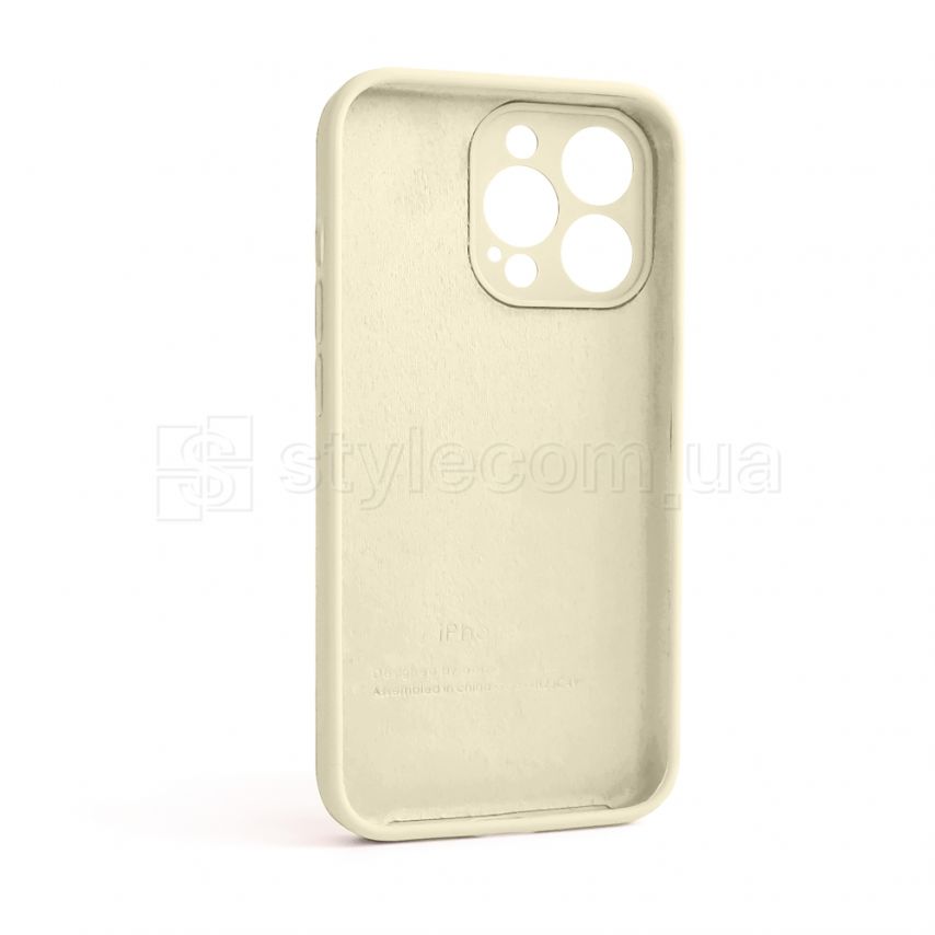 Чохол Full Silicone Case для Apple iPhone 13 Pro antique white (10) закрита камера
