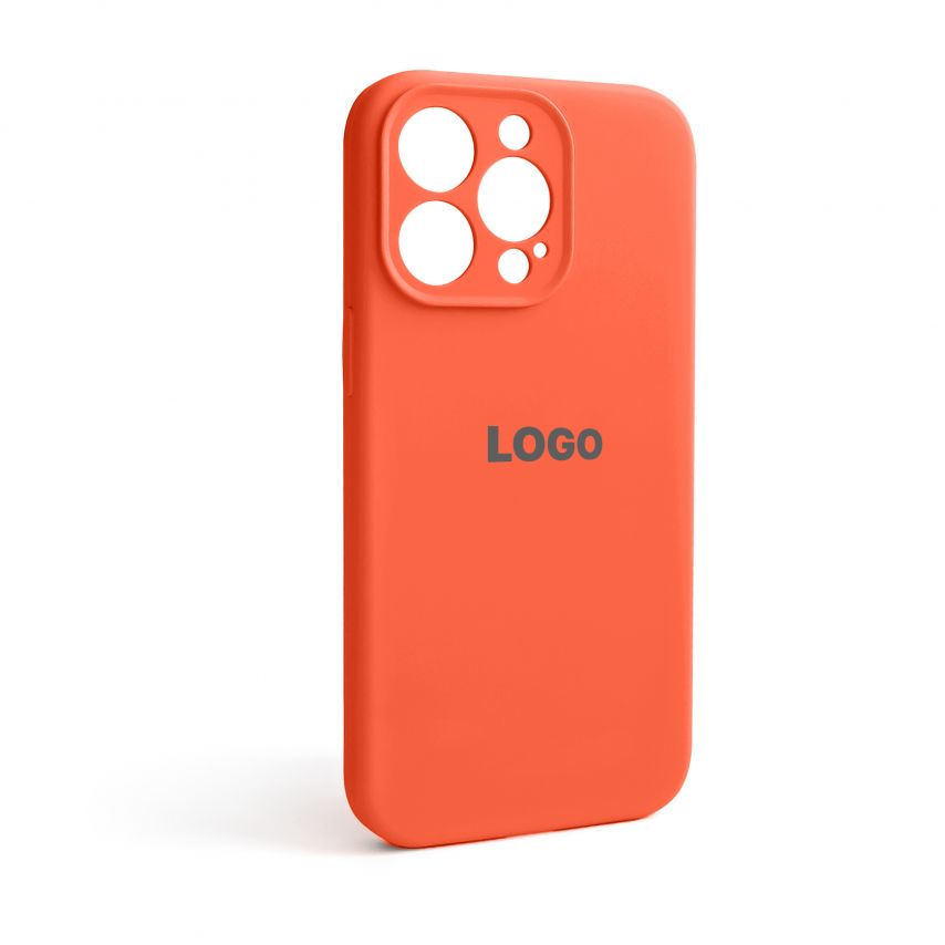Чехол Full Silicone Case для Apple iPhone 13 Pro apricot (02) закрытая камера