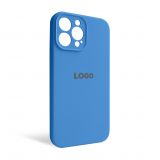 Чехол Full Silicone Case для Apple iPhone 13 Pro Max royal blue (03) закрытая камера