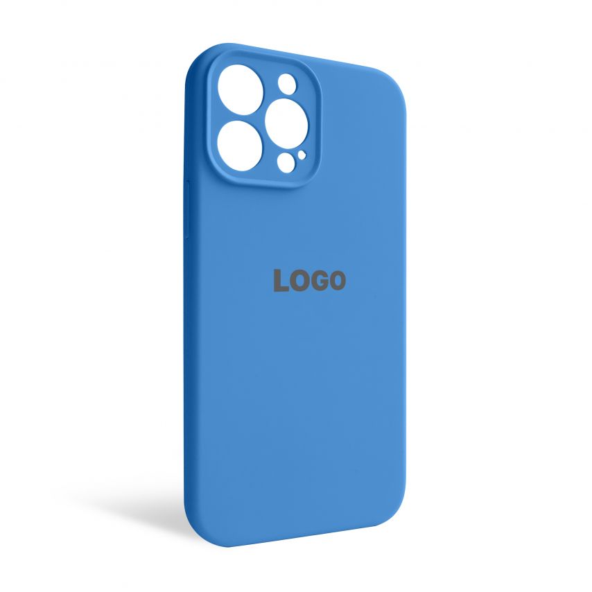 Чехол Full Silicone Case для Apple iPhone 13 Pro Max royal blue (03) закрытая камера