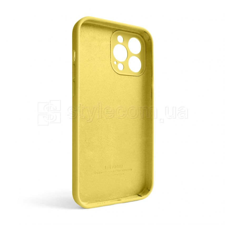 Чехол Full Silicone Case для Apple iPhone 13 Pro Max yellow (04) закрытая камера