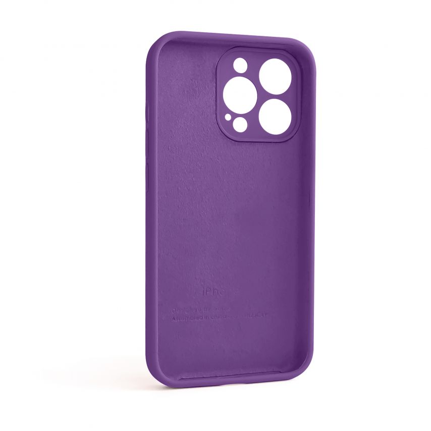Чехол Full Silicone Case для Apple iPhone 13 Pro grape (43) закрытая камера