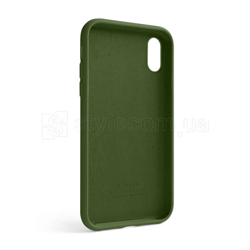 Чехол Full Silicone Case для Apple iPhone Xr army green (45)