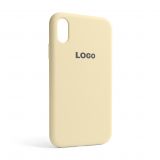 Чехол Full Silicone Case для Apple iPhone Xr antique white (10)