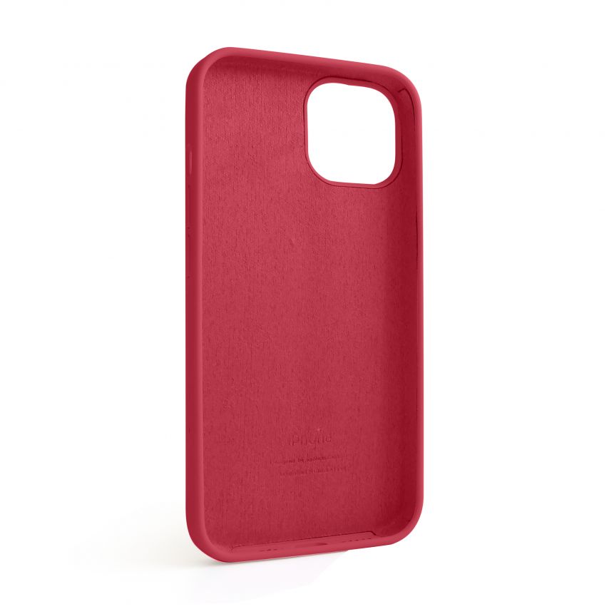 Чехол Full Silicone Case для Apple iPhone 14 rose red (37)
