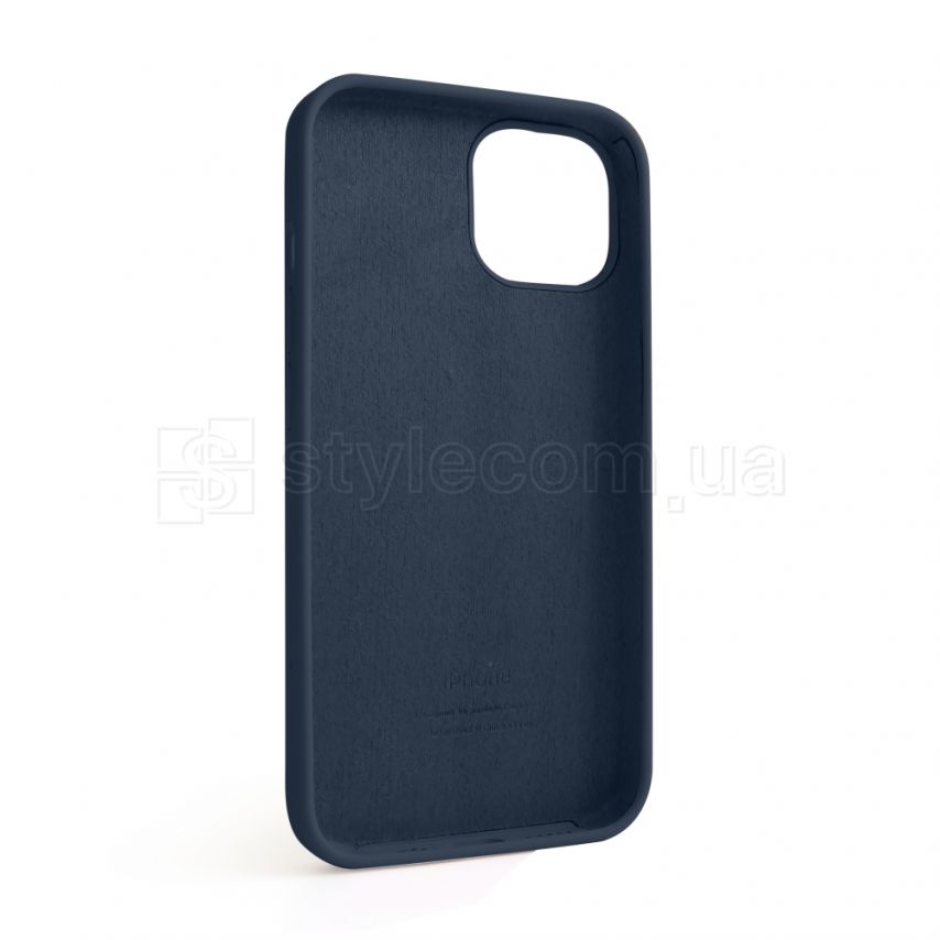 Чехол Full Silicone Case для Apple iPhone 14 dark blue (08)